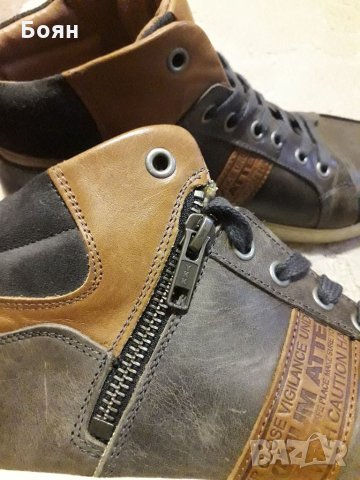 Мъжки спортно-елегантни кецове от естествена кожа Hush Puppies, снимка 4 - Кецове - 34841060