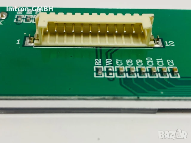 Монохромният COG графичен LCD  дисплей HSG13229 00  VER1.0  с жълто-зелена подсветка, снимка 4 - Друга електроника - 51401262