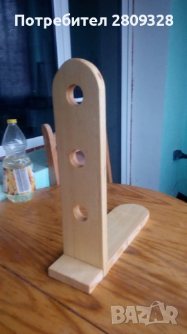 Стойка за 3 ботилки вино, снимка 8 - Етажерки - 52661148