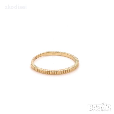 Златен дамски пръстен 1,21гр. размер:54 14кр. проба:585 модел:21883-4, снимка 2 - Пръстени - 44168054