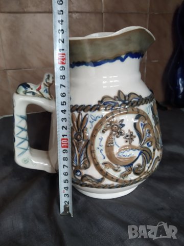 стар керамичен сервиз за вино, снимка 5 - Антикварни и старинни предмети - 34174038