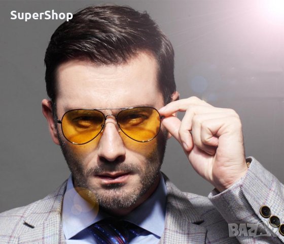 ХИТ Слънчеви очила за нощно шофиране мъжки дамски rayban авиатор, снимка 8 - Слънчеви и диоптрични очила - 34168999