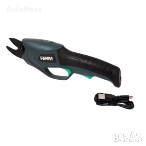 Акумулаторна ножица Ferm GPM1001, 14 мм, Черен, USB-C, снимка 2 - Винтоверти - 51614556