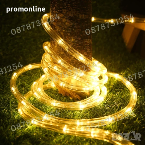 Силиконов Маркуч 20м. Топла Светлина за Коледна Украса Водоустойчив, снимка 10 - Други - 52513662