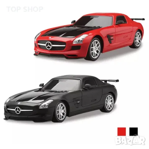 Кола с дистанционно Mercedes Benz SLS AMG Black RC 1:24 / 2.4 GHz, снимка 8 - Коли, камиони, мотори, писти - 48490774