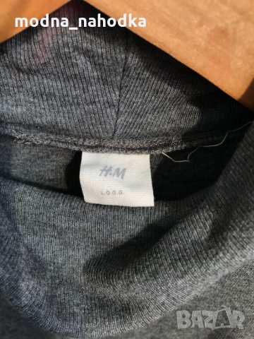 Изчистено сиво дамско поло H&M, снимка 2 - Блузи с дълъг ръкав и пуловери - 35752736