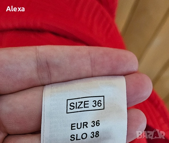 Рокля в червен цвят на марка Orsay размер 36, снимка 4 - Рокли - 51900719