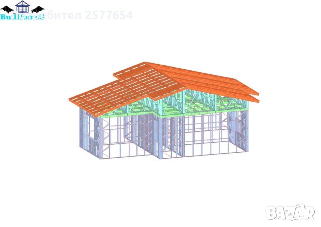 Къща,Бунгало,Преместваема къща,Сглобяеми къщи,Модулни,Жилищни-64,8м², снимка 2 - Строителни материали - 44158290