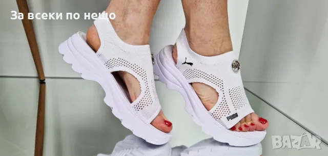 Puma Дамски Бели Сандали С Метален Акцент Пума Код P603, снимка 12 - Сандали - 50427836