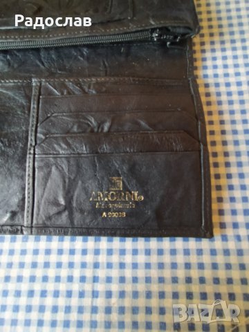 кожен портфейл AMORNI, снимка 4 - Портфейли, портмонета - 39092502