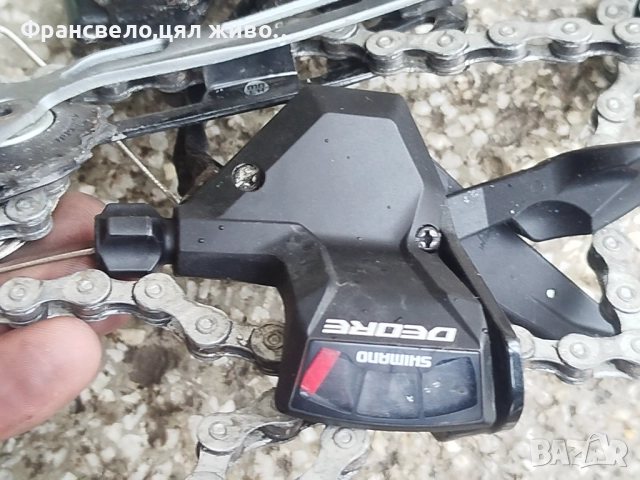 Сет 9 скорости за велосипед колело свалени от 28 цола Shimano deore , снимка 3 - Части за велосипеди - 52865684