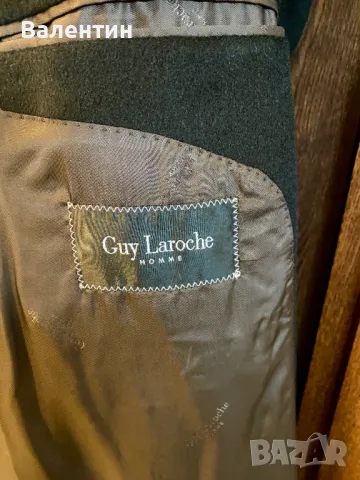 Мъжко кашмирено палто GUY LAROCHE. За уважаван господин. Размер 64, снимка 3 - Палта - 47470250