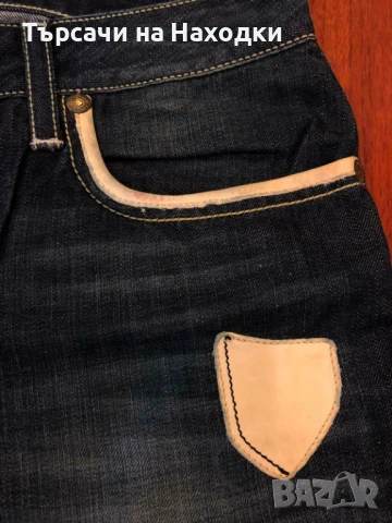 $229 Мъжки дънки Robin's Jean Mens 33 кожени джобове D5075WHT Lone Star Classic Fit, снимка 4 - Дънки - 50827151