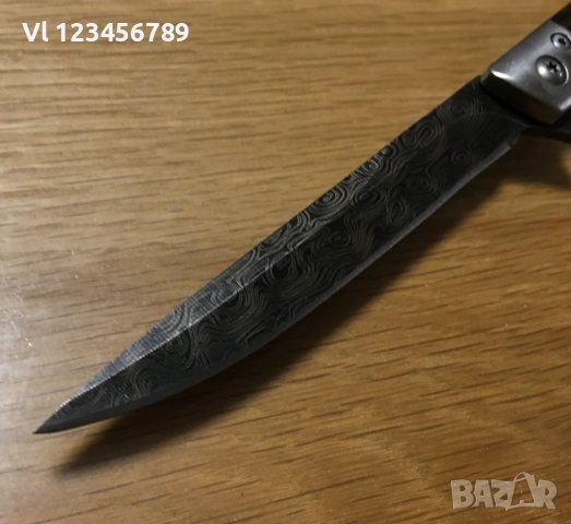 Сгъваем нож  M390 - 78х194 (4) - острие"дамаск", снимка 2 - Ножове - 39813734