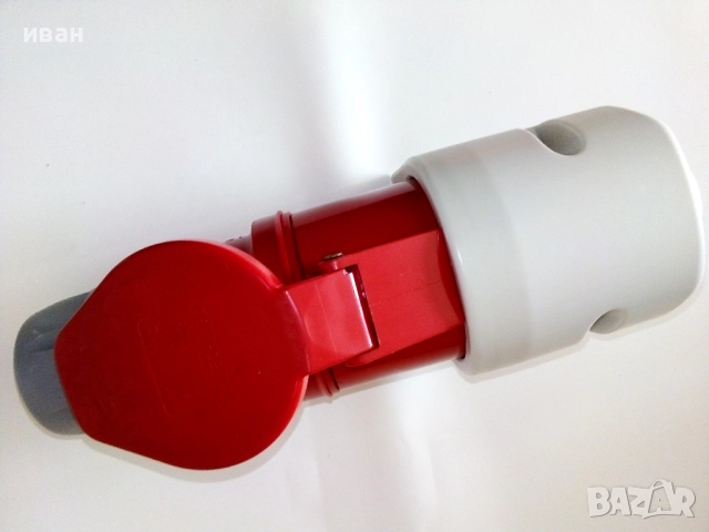 Комплект трифазен контакт + щепсел 32А, снимка 8 - Други машини и части - 52798054