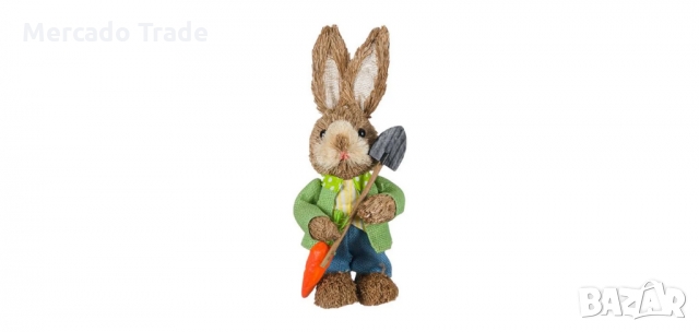 Великденска декоративна фигура, Заек с морков и лопата