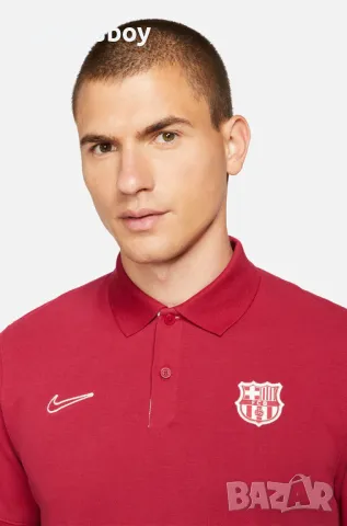 Nike The FC Barcelona Men s Slim Fit Polo - страхотна мъжка тениска КАТО НОВА L