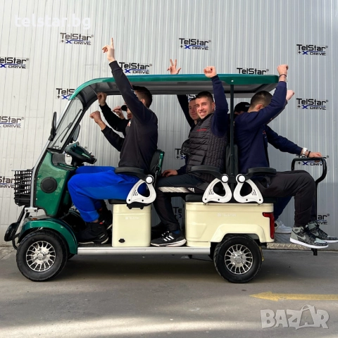 Електрически мини бус GOLF-6 72V 23Ah, 6-местен с покрив, мултифункционален, за голф и транспорт LCD, снимка 9 - Мотоциклети и мототехника - 52414963