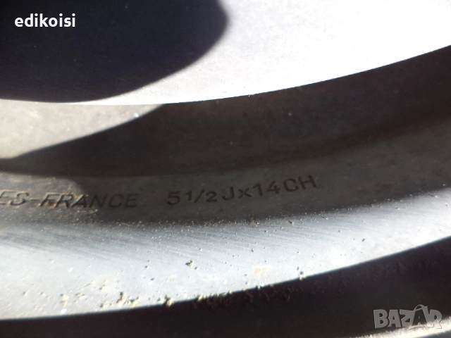 4бр. Джанти 14 Цола за Рено, снимка 2 - Гуми и джанти - 52229576
