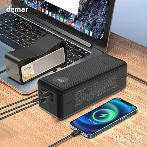 TalentCell Powerbank, преносима външна батерия с капацитет 27000mAh, 100W Max, 4 порта, снимка 6 - Външни батерии - 50421389
