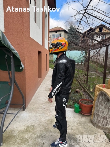 Alpinestars EU54 кожен екип от 2 части, снимка 2 - Спортни дрехи, екипи - 52821183