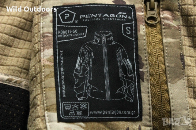PENTAGON - тактическо камуфлажно яке, размер S, снимка 8 - Екипировка - 53236114