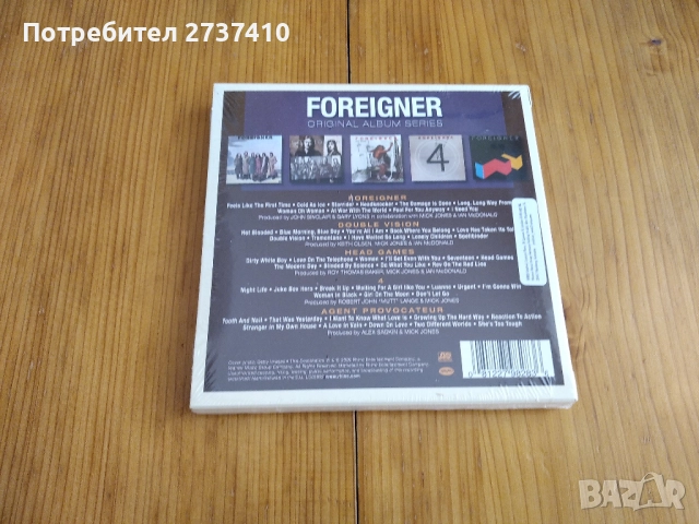 FOREIGNER - BOX SET 5cd 30лв оригинални дискове, снимка 2 - CD дискове - 52772410