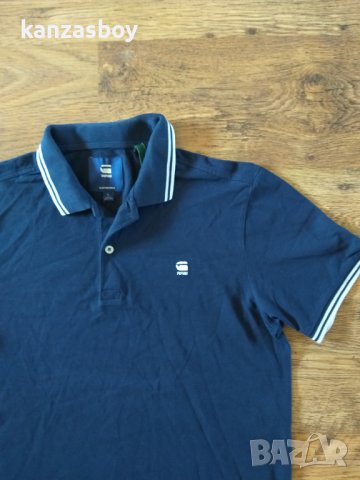 g-star dunda slim stripe polo - страхотна мъжка тениска , снимка 3 - Тениски - 41964557