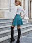 Модна дамска ежедневна кадифена пола с висока талия, 3цвята - 023, снимка 18