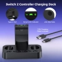 Зарядна станция NEWDERY за контролер Nintendo Switch 2 и Joycon, LED индикатори, слотове за 5 карти, снимка 8
