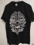Мъжка черна тениска с принт на Баронг/Barong от Индонезия