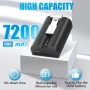 7200mAh 2 броя акумулаторни батерии за Ring и зарядно с LED дисплей, снимка 2