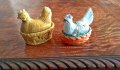 Стъклени и керамични мини кокошки, снимка 8