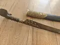 Ятаган със сребърни набивки по острието , снимка 4
