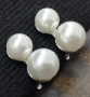 Сребърни обеци с перли и клипс на марката Majorica , снимка 1