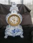 Антикварен порцеланов настолен часовник будилник , снимка 1 - Колекции - 34683754