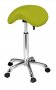 *Козметичен/фризьорски стол - табуретка Organic 59/78 см - бяла-черна - сива, снимка 6
