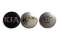 Капачки за джанти за Киа - Черни/Сребристи, снимка 1