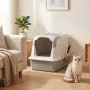 PawHut Котешка тоалетна с капак, лъжичка, снимка 5