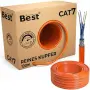 4x CAT 7 Network Cable 100 M Pure Copper LAN Installation Cable / Мрежов кабел, снимка 1