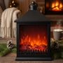 LED Декоративен фенер-камина – Реалистичен пламък за Коледа и зимен уют, снимка 5