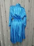 KING M/ XXL / Silk /Син сатенен халат , снимка 4