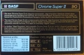 Аудио касети /аудио касета/ BASF Chrom Super II 90 мин, снимка 2