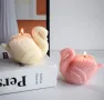 3D Голям лебед Силиконов молд форма за свещи гипс сапун , снимка 1