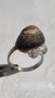 Сребърен пръстен с черупка от охлюв , снимка 5