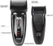 Тример за мъже Kemei KM-8013 с миеща се глава, Черен, снимка 5