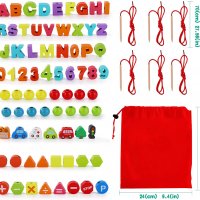 Нова Образователна играчка за малки деца дървени Свързващи се букви , снимка 2 - Образователни игри - 33838677