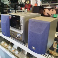 Аудиосистема Samsung MM-ZJ8 с две тонколони. Има радио с RDS, диск (mp3), касета и aux. С дистанцион, снимка 7 - Аудиосистеми - 41667150