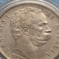 Монета РЕПЛИКА 5 лири 1879г. ИТАЛИЯ Умберто първи 36415, снимка 6 - Нумизматика и бонистика - 42711222