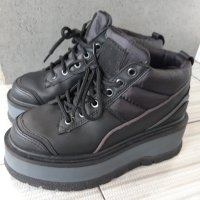 Дамски черни  обувки  с платформа, снимка 5 - Дамски ежедневни обувки - 41189489